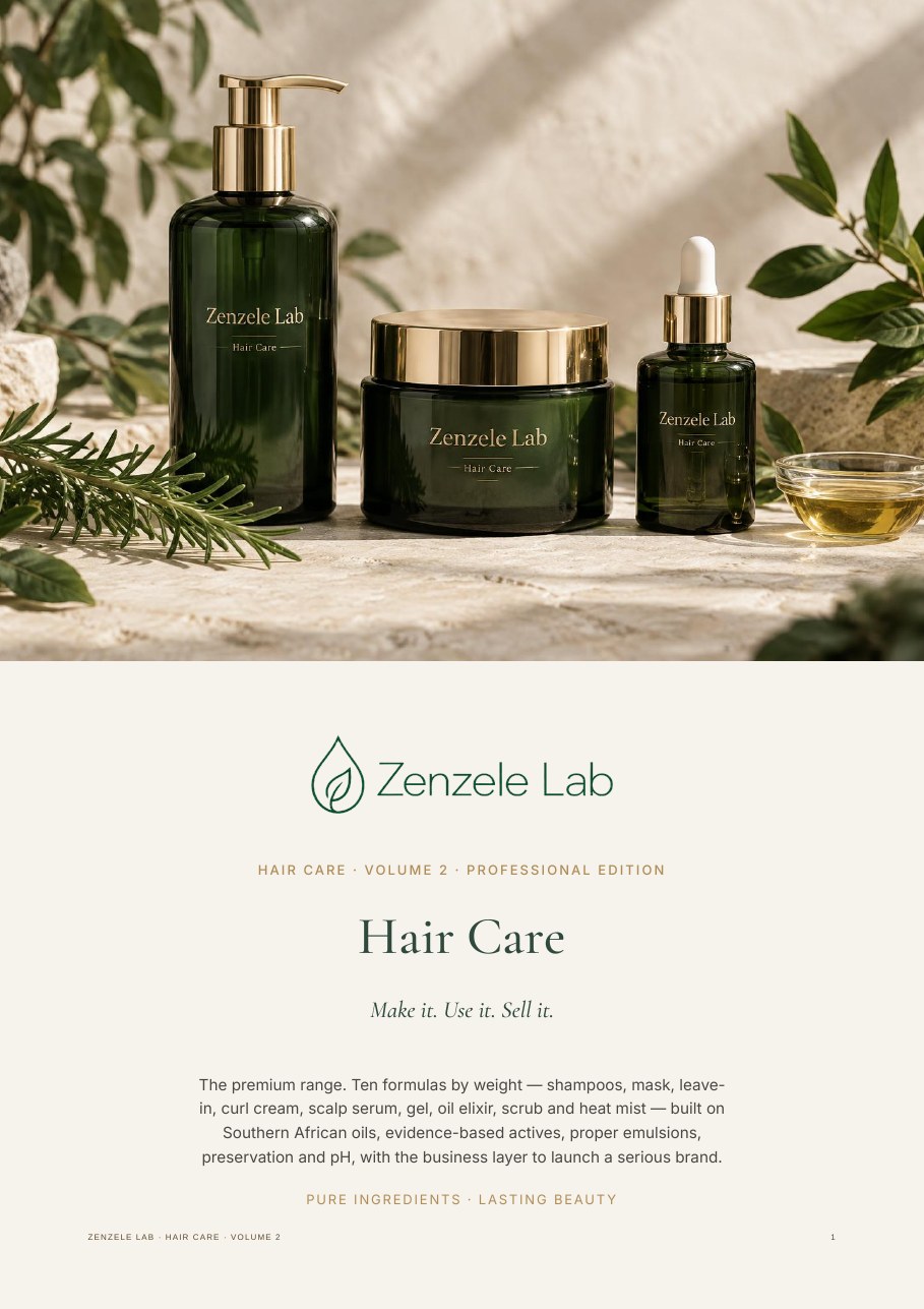 Zenzele Lab Haircare Volume 2 manual cover
